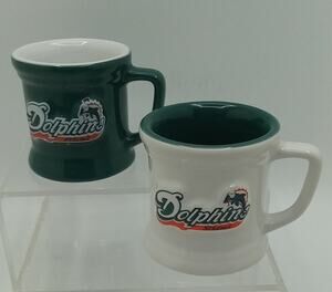 Miami Dolphins NFL Set of 2 Mini Mugs